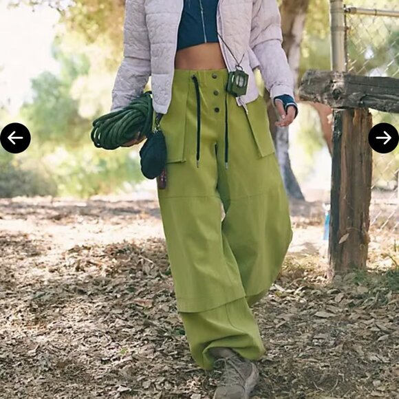 new FREE PEOPLE movement paradox pants in olive - Picture 1 of 5